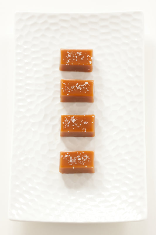 Bulk Fleur de Sel Caramels :: 2.5lbs of Individually Wrapped Caramels