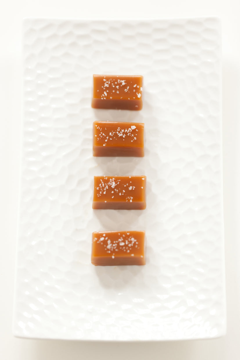 Bulk Fleur de Sel Caramels :: 2.5lbs of Individually Wrapped Caramels